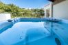 Villa in Roussospiti - Charmful villa, stunning views,pool, hot tub & BBQ 