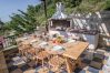 Villa in Roussospiti - Charmful villa, stunning views,pool, hot tub & BBQ 