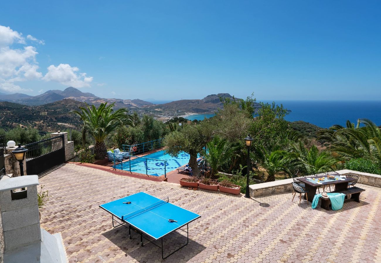 House in Sellia - A 5bedroom villa with pool & amazing seaview