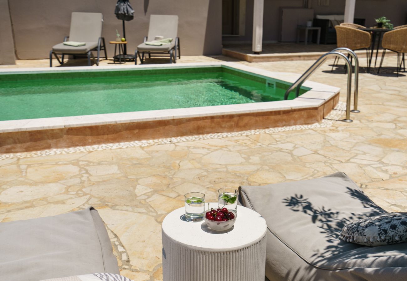 Villa in Prines - Private villa with unique panoramic sea views, pool, bbq, 3km to the beach!