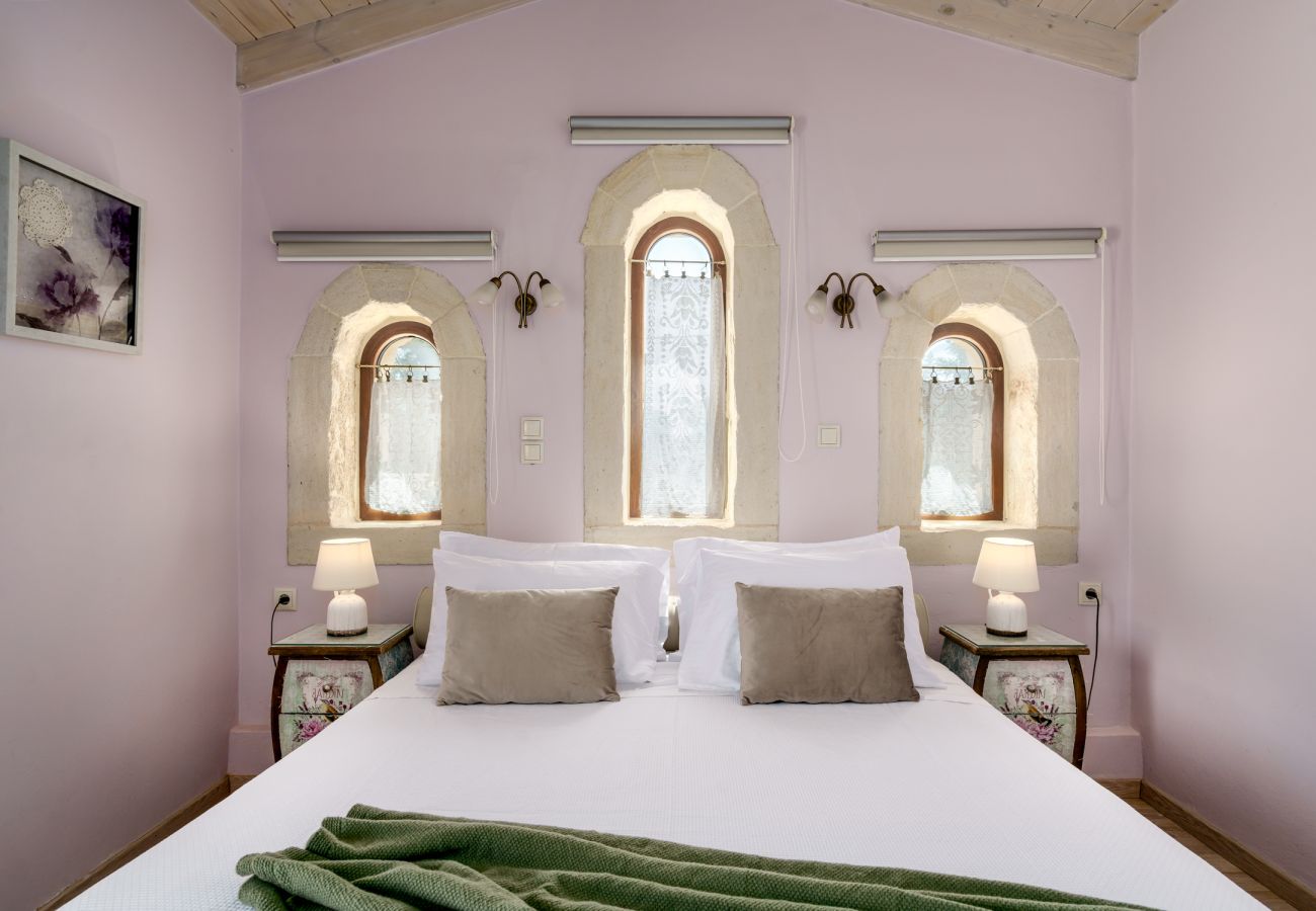 Villa in Asteri village - Stonebuilt Fortress with Pool & Sunset Seaviews