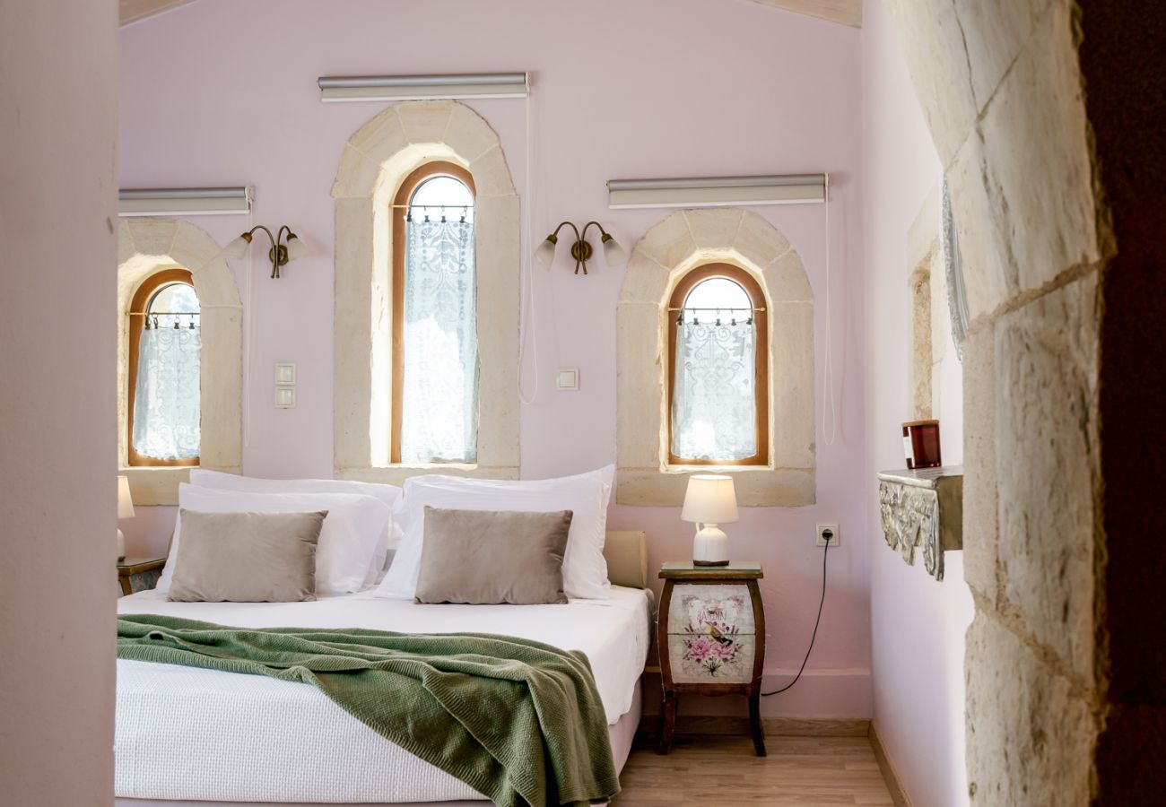 Villa in Asteri village - Stonebuilt Fortress with Pool & Sunset Seaviews