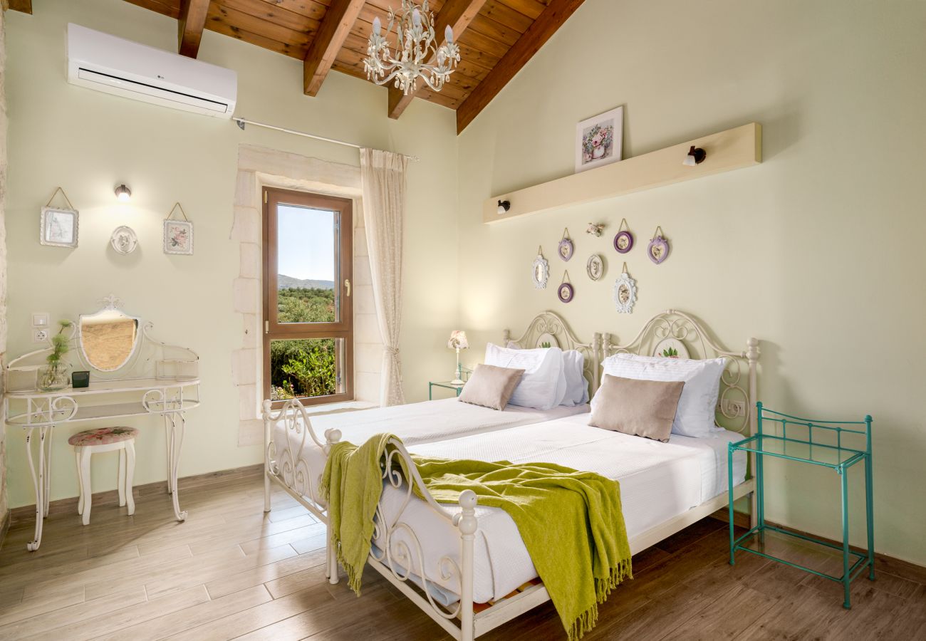 Villa in Asteri village - Stonebuilt Fortress with Pool & Sunset Seaviews