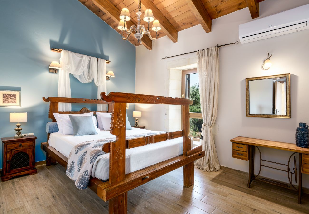 Villa in Asteri village - Stonebuilt Fortress with Pool & Sunset Seaviews
