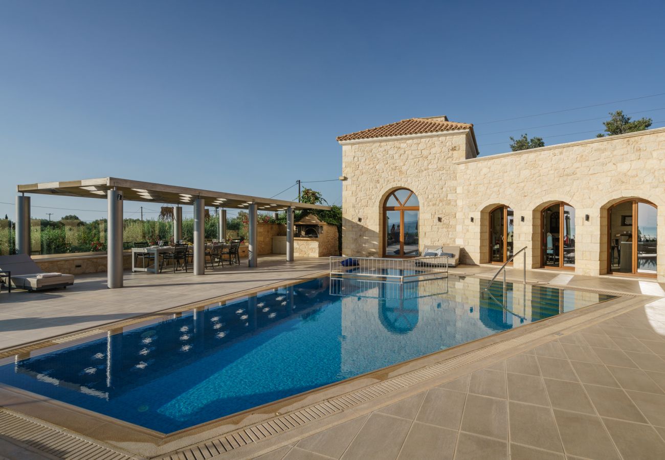 Villa in Asteri village - Stonebuilt Fortress with Pool & Sunset Seaviews