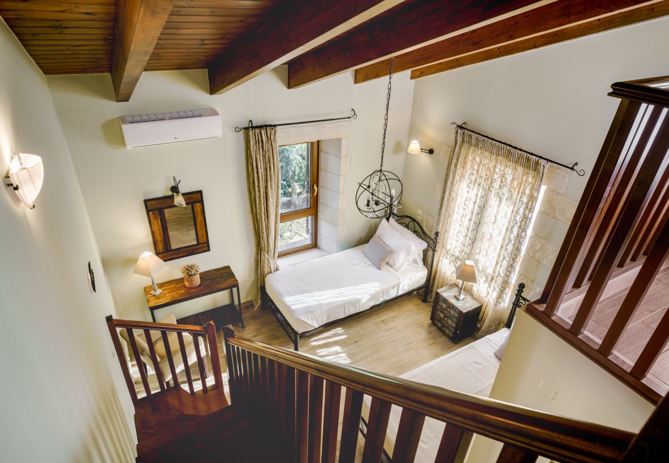 Villa in Asteri village - Stonebuilt Fortress with Pool & Sunset Seaviews