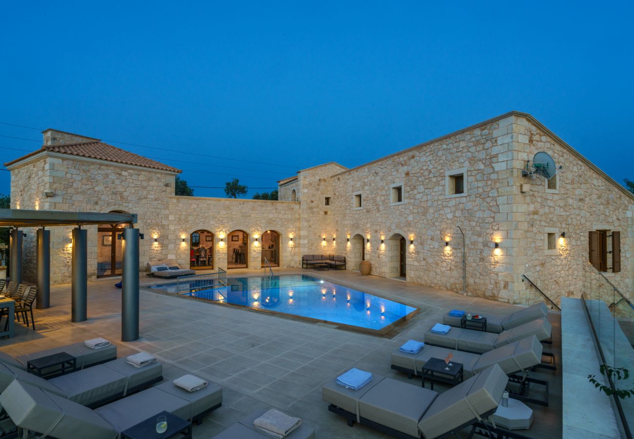 Villa in Asteri village - Stonebuilt Fortress with Pool & Sunset Seaviews