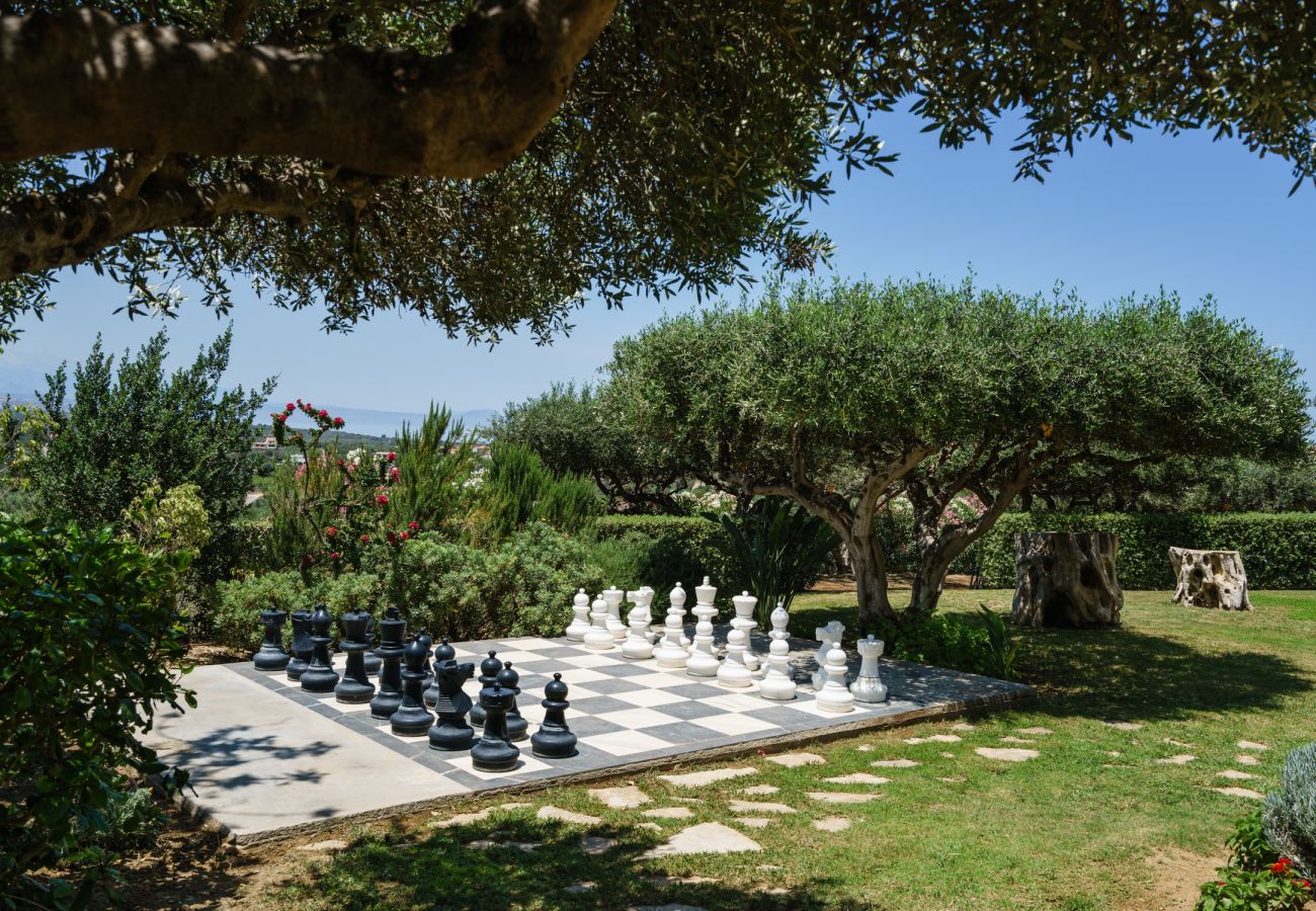 Villa in Asteri village - Stonebuilt Fortress with Pool & Sunset Seaviews