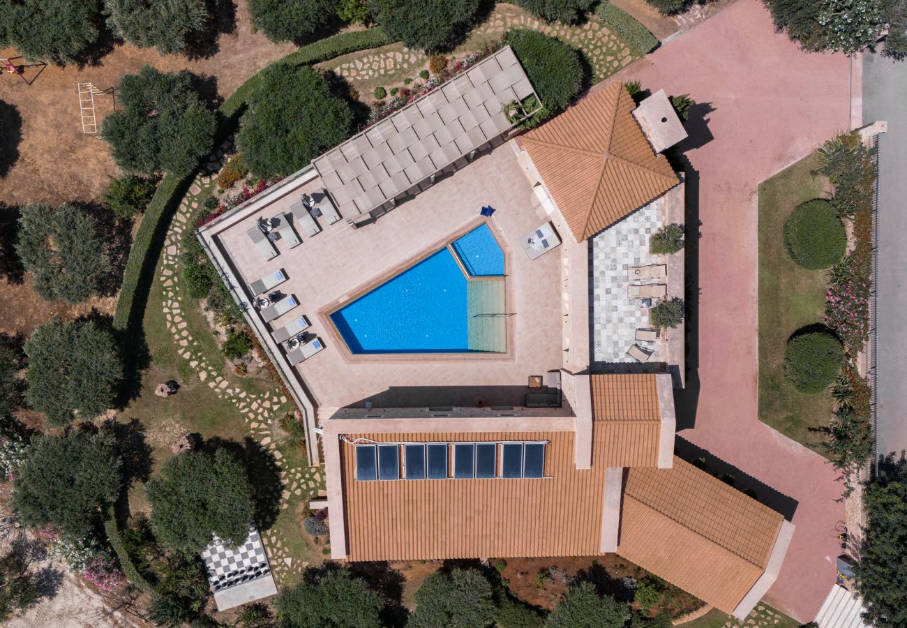 Villa in Asteri village - Stonebuilt Fortress with Pool & Sunset Seaviews