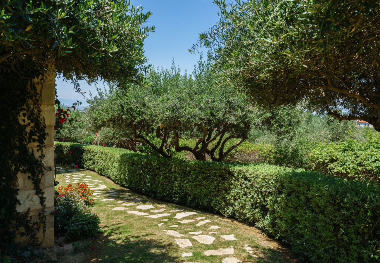 Villa in Asteri village - Stonebuilt Fortress with Pool & Sunset Seaviews