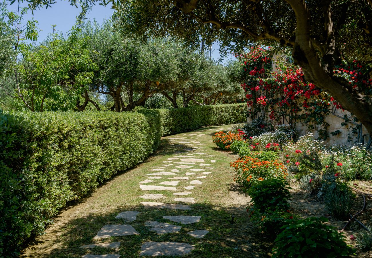 Villa in Asteri village - Stonebuilt Fortress with Pool & Sunset Seaviews