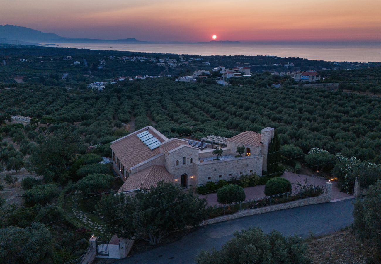 Villa in Asteri village - Stonebuilt Fortress with Pool & Sunset Seaviews