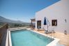 Villa in Archontiki - Stylish Villa with Heated Pool, Jacuzzi, Gym & Superb Views