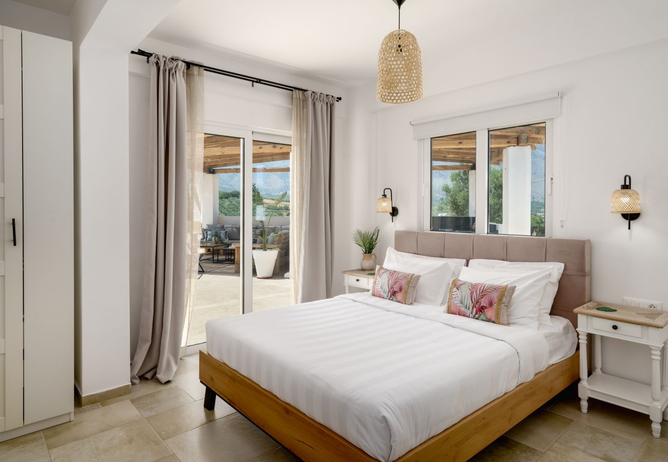 Villa in Dramia - Yammas Stone Villa | Private Pool, 5BR, Boho Style