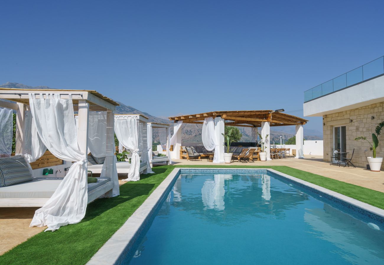 Villa in Dramia - Yammas Stone Villa | Private Pool, 5BR, Boho Style