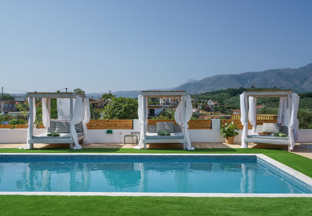Villa in Dramia - Yammas Stone Villa | Private Pool, 5BR, Boho Style