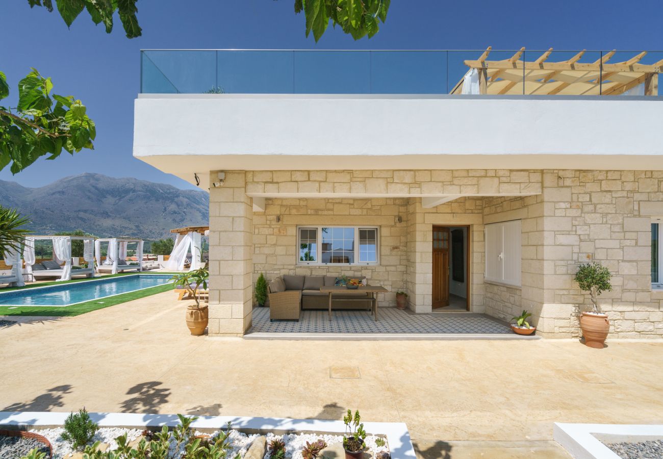 Villa in Dramia - Yammas Stone Villa | Private Pool, 5BR, Boho Style