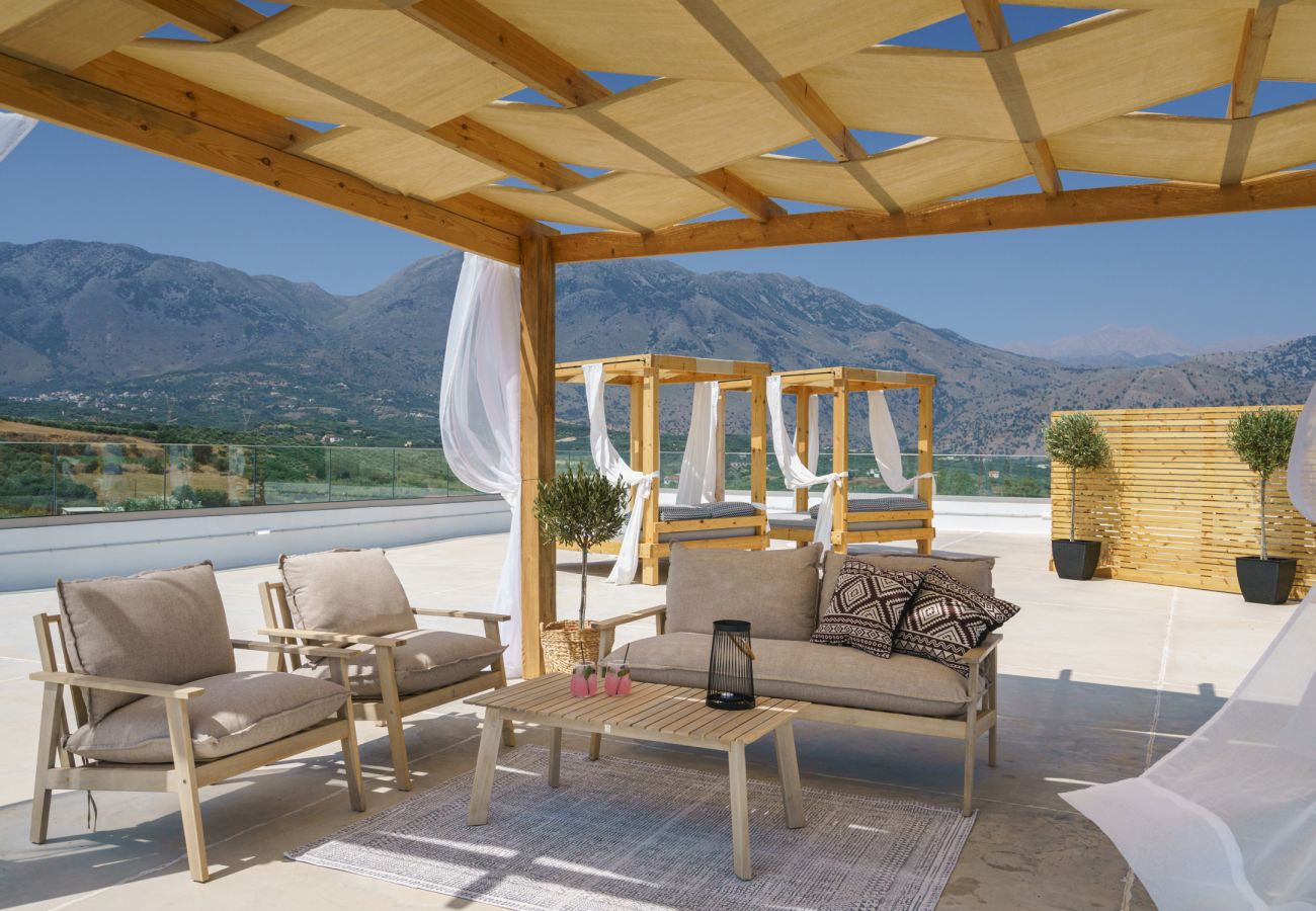 Villa in Dramia - Yammas Stone Villa | Private Pool, 5BR, Boho Style