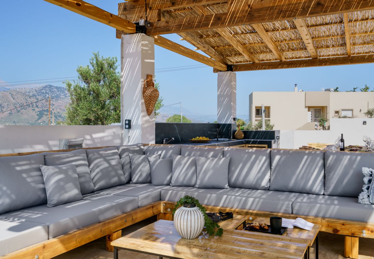 Villa in Dramia - Yammas Stone Villa | Private Pool, 5BR, Boho Style