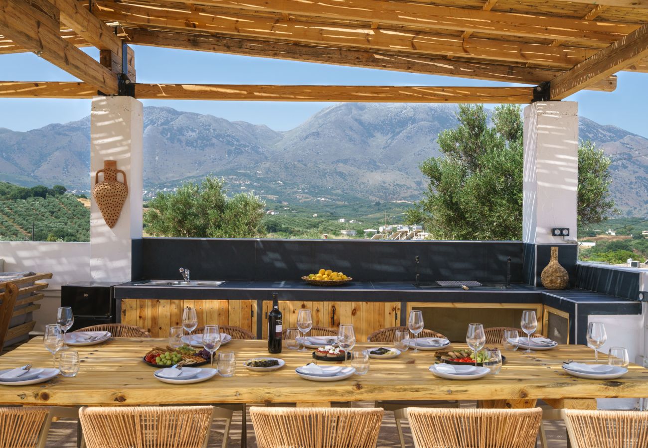 Villa in Dramia - Yammas Stone Villa | Private Pool, 5BR, Boho Style
