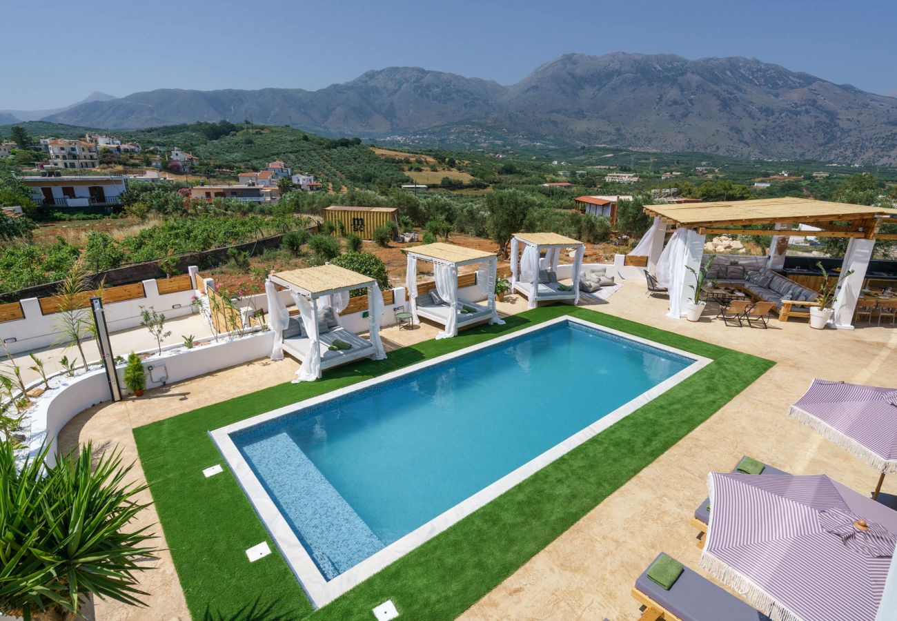 Villa in Dramia - Yammas Stone Villa | Private Pool, 5BR, Boho Style