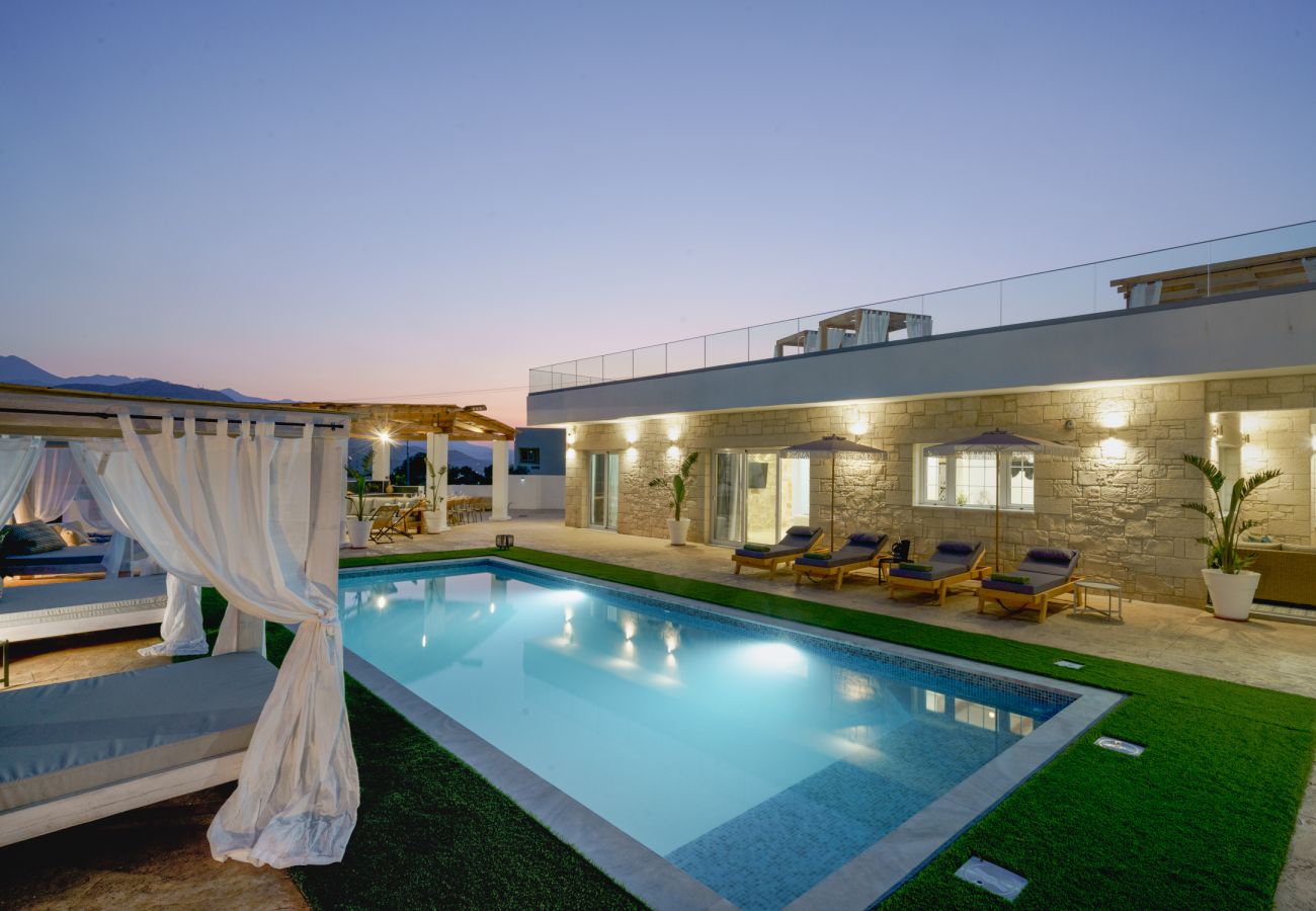 Villa in Dramia - Yammas Stone Villa | Private Pool, 5BR, Boho Style