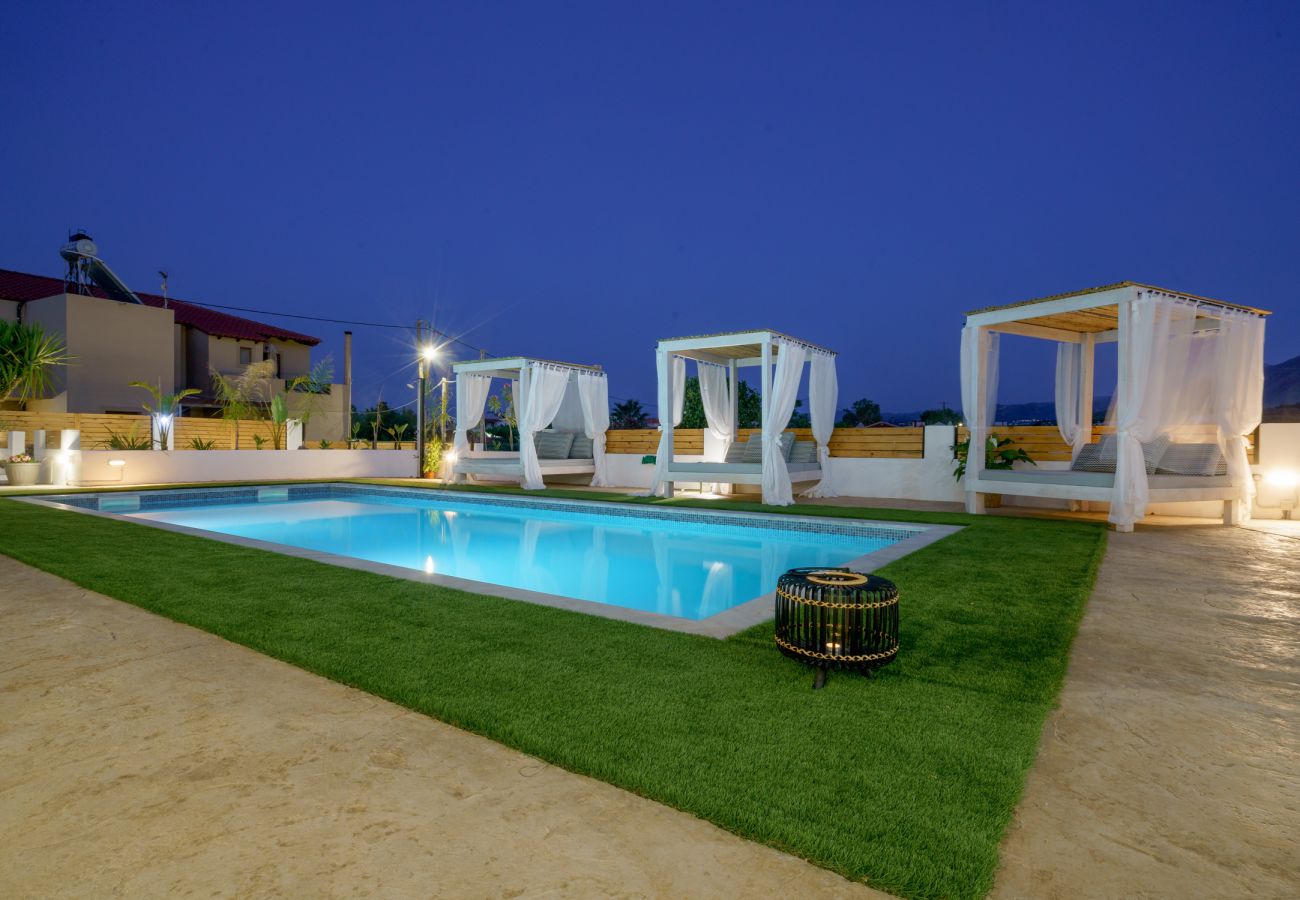 Villa in Dramia - Yammas Stone Villa | Private Pool, 5BR, Boho Style