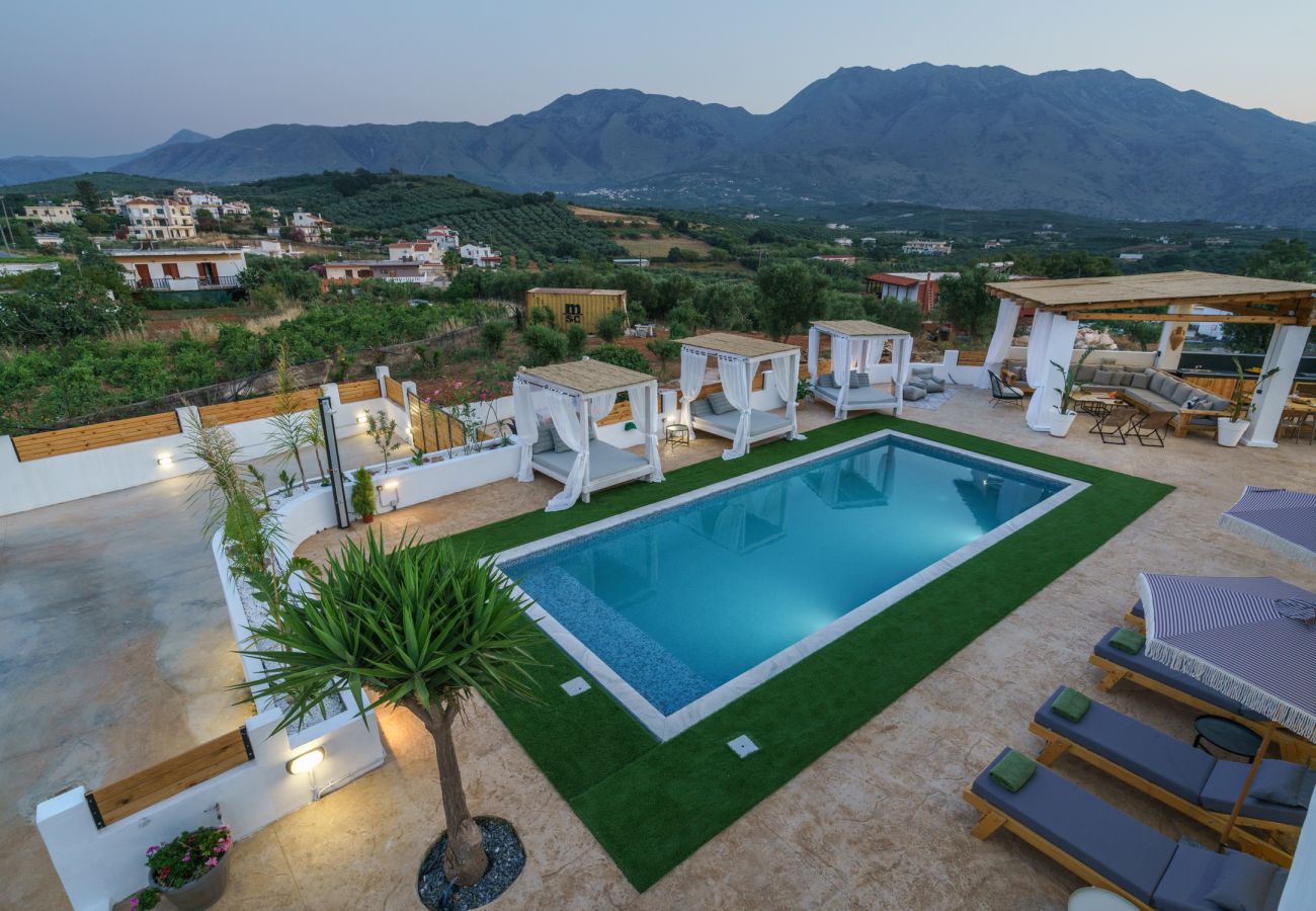 Villa in Dramia - Yammas Stone Villa | Private Pool, 5BR, Boho Style
