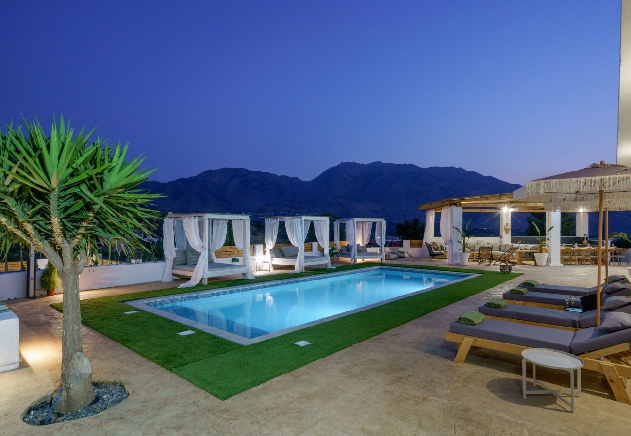 Villa in Dramia - Yammas Stone Villa | Private Pool, 5BR, Boho Style