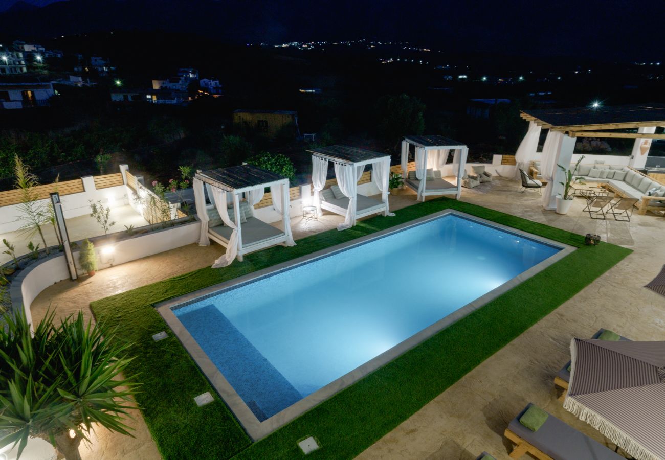 Villa in Dramia - Yammas Stone Villa | Private Pool, 5BR, Boho Style