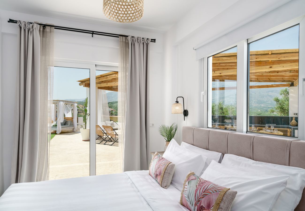 Villa in Dramia - Yammas Stone Villa | Private Pool, 5BR, Boho Style