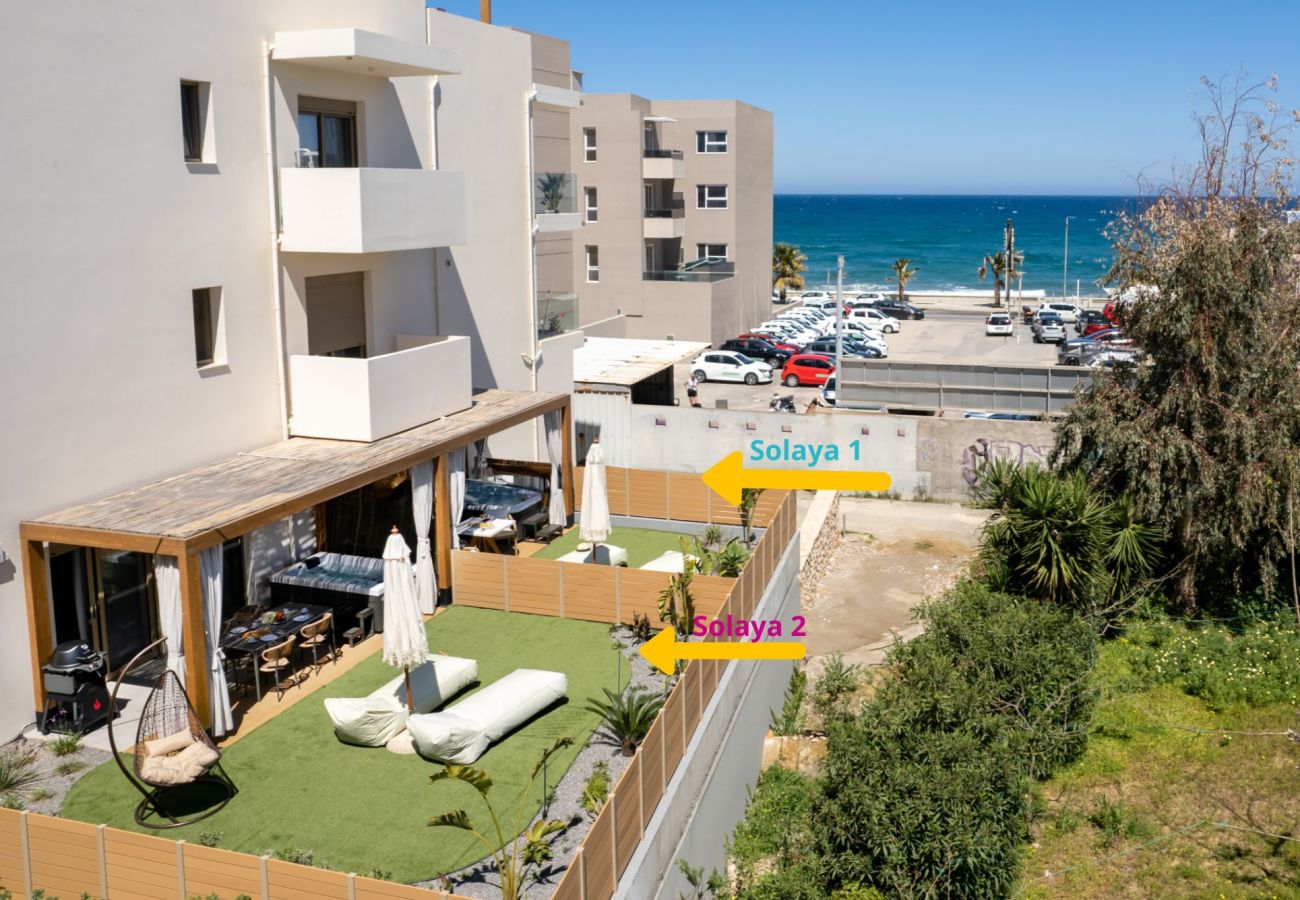 Apartment in Rethymno Town - 1-Bedroom Contemporary Coastal Suite with Outdoor Hot Tub And Private Parking