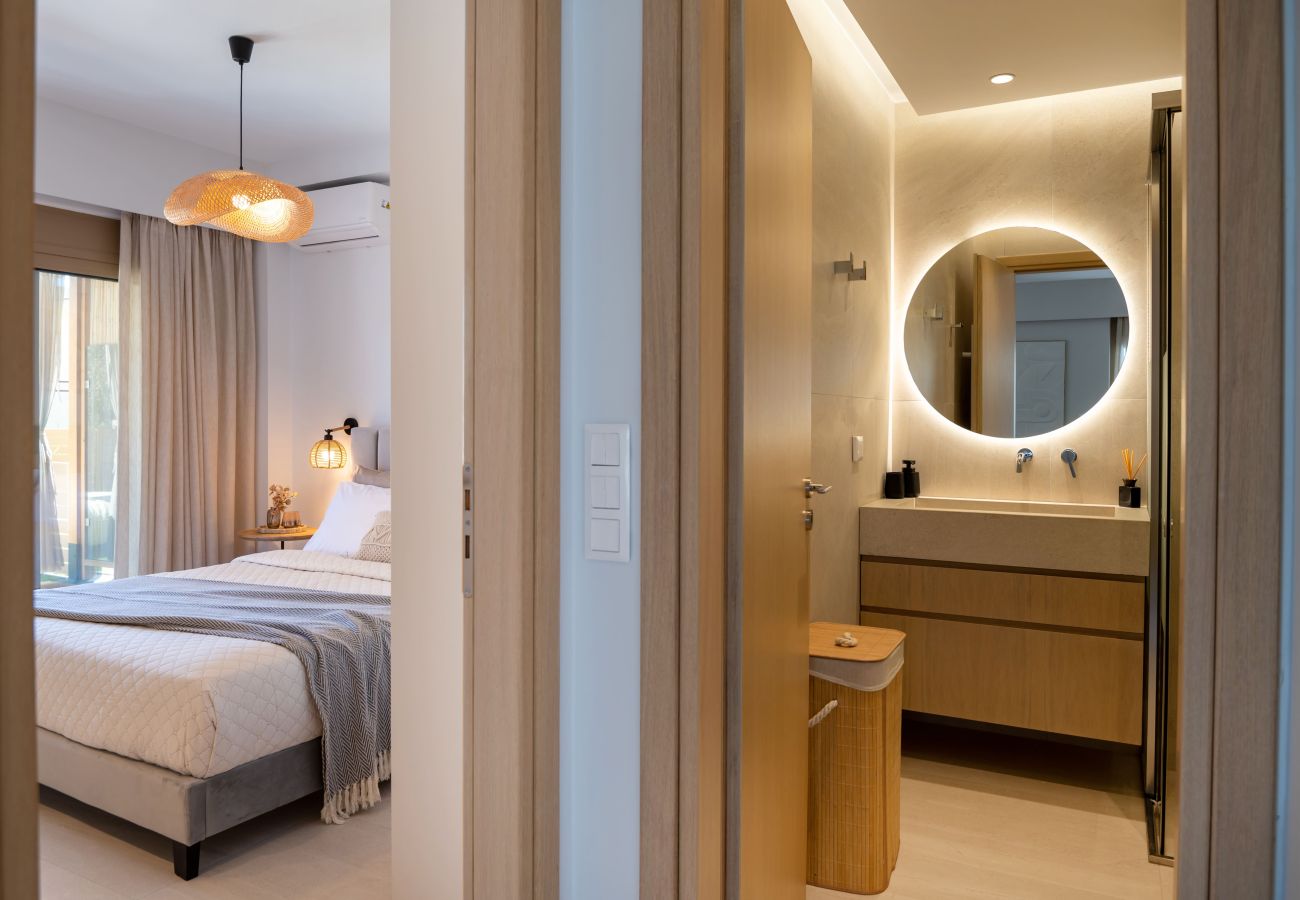 Apartment in Rethymno Town - 1-Bedroom Beachfront Urban Retreat with Outdoor Hot Tub