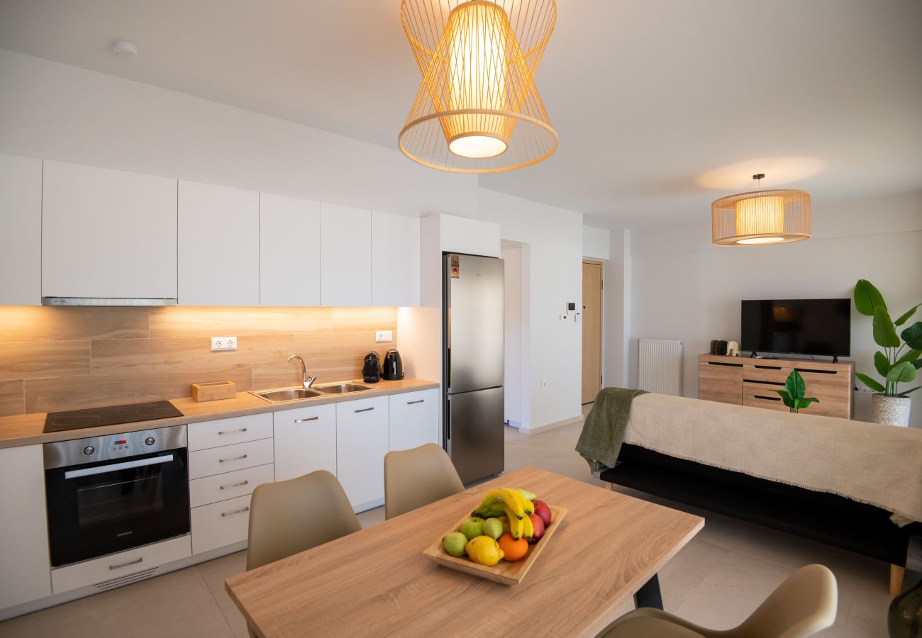 Apartment in Rethymno Town - 1-Bedroom Beachfront Urban Retreat with Outdoor Hot Tub